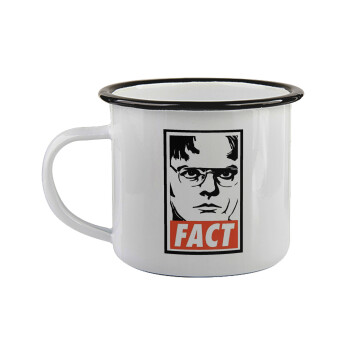 Dunder Mifflin FACT, Κούπα εμαγιέ με μαύρο χείλος 360ml