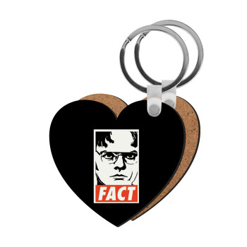 Dunder Mifflin FACT, Μπρελόκ Ξύλινο καρδιά MDF