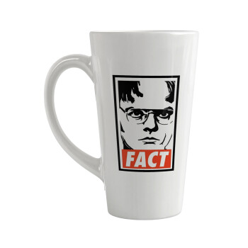Dunder Mifflin FACT, Κούπα κωνική Latte Μεγάλη, κεραμική, 450ml