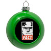 Green Christmas tree ornament bauble 8cm