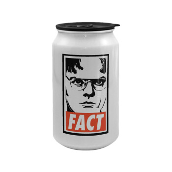 Dunder Mifflin FACT, Κούπα ταξιδιού μεταλλική με καπάκι (tin-can) 500ml