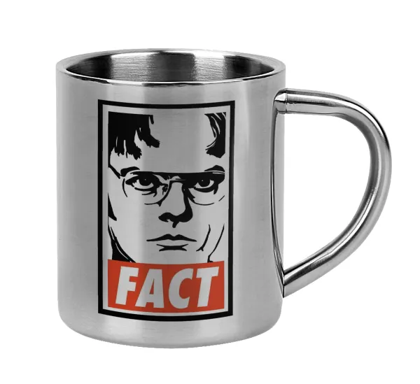 Dunder Mifflin FACT — Mug Stainless steel double wall 300ml