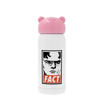 Dunder Mifflin FACT, Ροζ ανοξείδωτο παγούρι θερμό (Stainless steel), 320ml