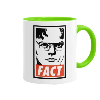 Dunder Mifflin FACT, Κούπα χρωματιστή βεραμάν, κεραμική, 330ml