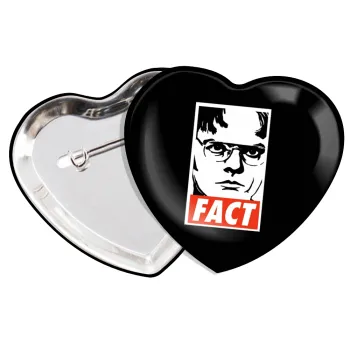 Dunder Mifflin FACT, Κονκάρδα παραμάνα καρδιά (57x52mm)
