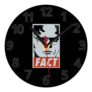 Dunder Mifflin FACT, Ρολόι τοίχου γυάλινο (20cm)