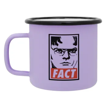 Dunder Mifflin FACT, Κούπα Μεταλλική εμαγιέ ΜΑΤ Light Pastel Purple 360ml