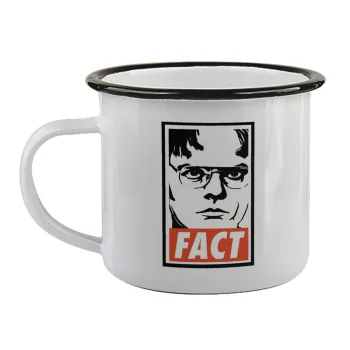 Dunder Mifflin FACT, Κούπα εμαγιέ με μαύρο χείλος 360ml