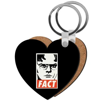 Dunder Mifflin FACT, Μπρελόκ Ξύλινο καρδιά MDF