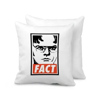 Dunder Mifflin FACT, Μαξιλάρι καναπέ 40x40cm περιέχεται το  γέμισμα