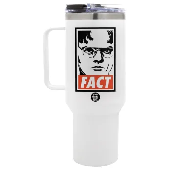 Dunder Mifflin FACT, Mega Tumbler με καπάκι, διπλού τοιχώματος (θερμό) 1,2L