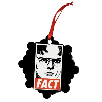 Dunder Mifflin FACT, Στολίδι Χριστουγεννιάτικο στολίδι snowflake ξύλινο 7.5cm