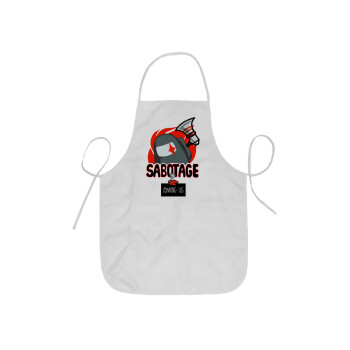 Among US Sabotage, Ποδιά Σεφ ολόσωμη κοντή  Παιδική (44x62cm)