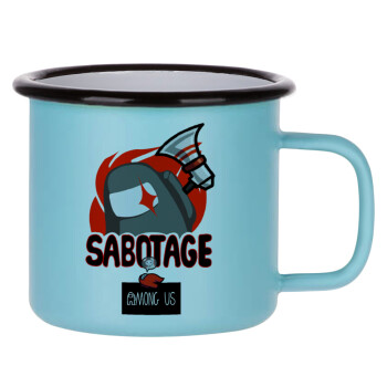 Among US Sabotage, Κούπα Μεταλλική εμαγιέ ΜΑΤ σιέλ 360ml