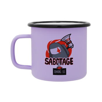 Among US Sabotage, Κούπα Μεταλλική εμαγιέ ΜΑΤ Light Pastel Purple 360ml