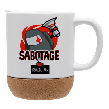 Among US Sabotage, Ceramic coffee mug Cork (MAT), 330ml