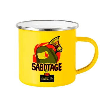 Among US Sabotage, Κούπα Μεταλλική εμαγιέ Κίτρινη 360ml