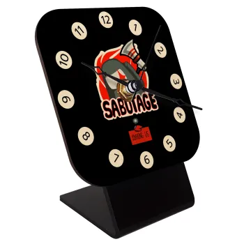 Among US Sabotage, Επιτραπέζιο ρολόι σε φυσικό ξύλο (10cm)