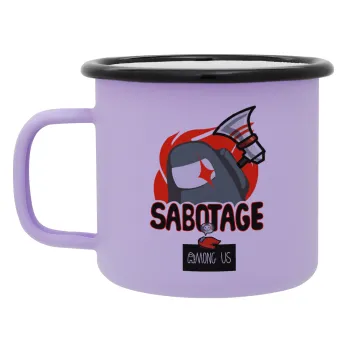 Among US Sabotage, Κούπα Μεταλλική εμαγιέ ΜΑΤ Light Pastel Purple 360ml