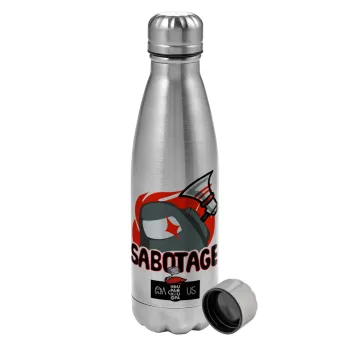 Among US Sabotage, Metallic water bottle, stainless steel, 750ml