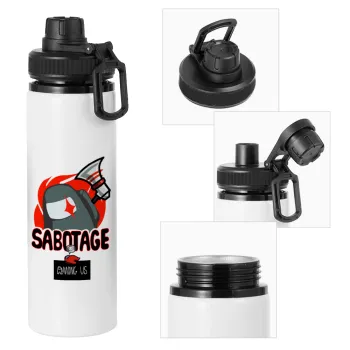 Among US Sabotage, Μεταλλικό παγούρι νερού με καπάκι ασφαλείας, αλουμινίου 850ml