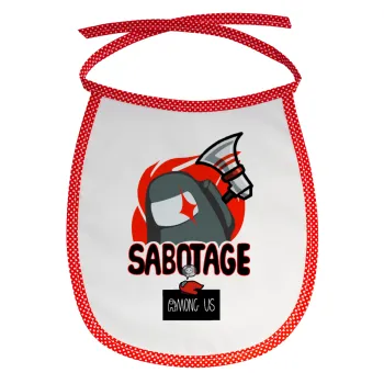 Among US Sabotage, Σαλιάρα μωρού αλέκιαστη με κορδόνι Κόκκινη