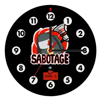 Among US Sabotage, Ρολόι τοίχου ξύλινο (20cm)