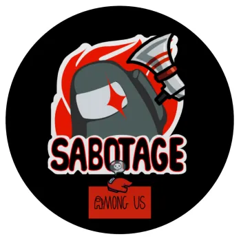 Among US Sabotage, Mousepad Round 20cm