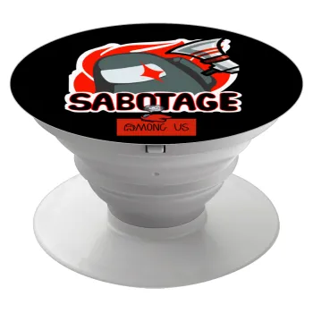 Among US Sabotage, Phone Holders Stand  Λευκό Βάση Στήριξης Κινητού στο Χέρι