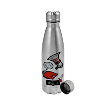 Among US Shhhh!!!, Metallic water bottle, stainless steel, 750ml