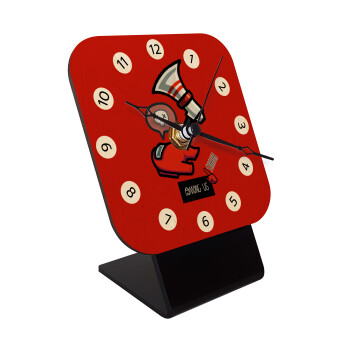 Among US Shhhh!!!, Quartz Table clock in natural wood (10cm)