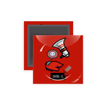 Among US Shhhh!!!, Μαγνητάκι ψυγείου τετράγωνο διάστασης 5x5cm