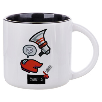 Among US Shhhh!!!, Κούπα κεραμική 400ml Λευκή/Μαύρη