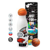 Bascetball Metal mug thermos, double wall, 550ml