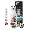 Soccer Metal mug thermos, double wall, 550ml