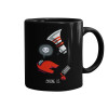 Mug black, ceramic, 330ml