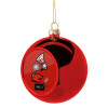 Christmas tree ball Red 8cm