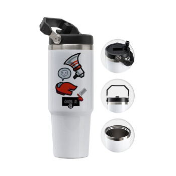 Among US Shhhh!!!, Θερμός Ανοξείδωτο 30oz με χερούλι