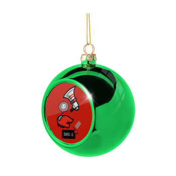 Among US Shhhh!!!, Χριστουγεννιάτικη μπάλα δένδρου Πράσινη 8cm