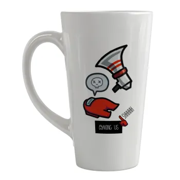 Among US Shhhh!!!, Κούπα κωνική Latte Μεγάλη, κεραμική, 450ml