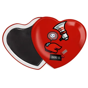 Among US Shhhh!!!, Μαγνητάκι καρδιά (57x52mm)