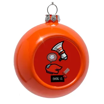 Among US Shhhh!!!, Orange Christmas tree ornament bauble 8cm