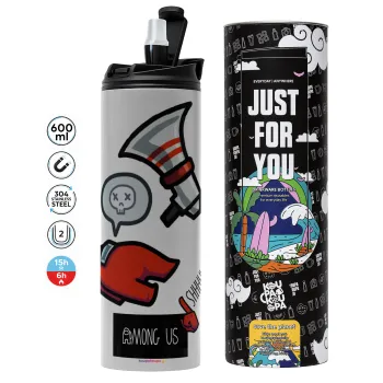 Among US Shhhh!!!, Tumbler stainless steel GREY 600ml