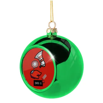 Among US Shhhh!!!, Green Christmas tree ornament ball 8cm