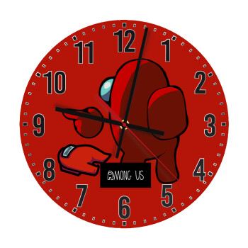 Among US i am impostor..., Ρολόι τοίχου ξύλινο (30cm)