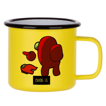 Among US i am impostor..., Metallic enamel MATT Yellow cup 360ml