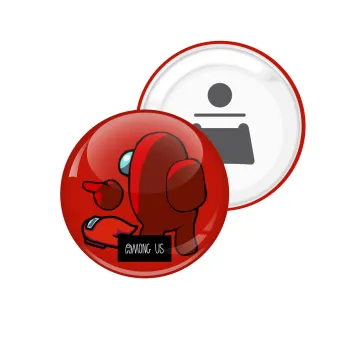 Among US i am impostor..., Μαγνητάκι και ανοιχτήρι μπύρας στρογγυλό διάστασης 5,9cm