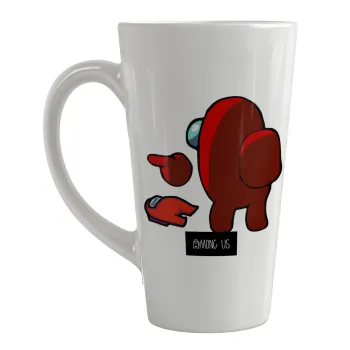 Among US i am impostor..., Κούπα κωνική Latte Μεγάλη, κεραμική, 450ml