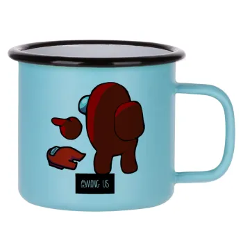 Among US i am impostor..., Κούπα Μεταλλική εμαγιέ ΜΑΤ σιέλ 360ml