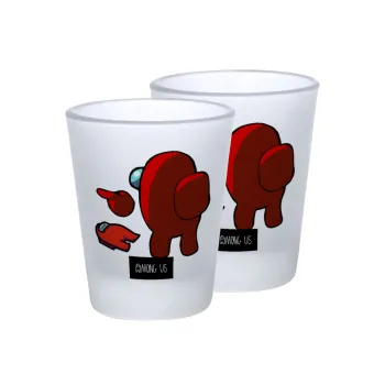 Among US i am impostor..., Σφηνοπότηρα γυάλινα 45ml του πάγου (2 τεμάχια)